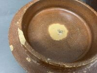Antique Dinmore Potteries QLD Large Brickwork Bread Crock - 5