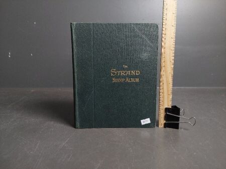 Antique Strand 5th edition stamp album late 1800s of assoc. stamps