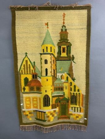 Polish Kilim Tapestry of Wanel Cathedral