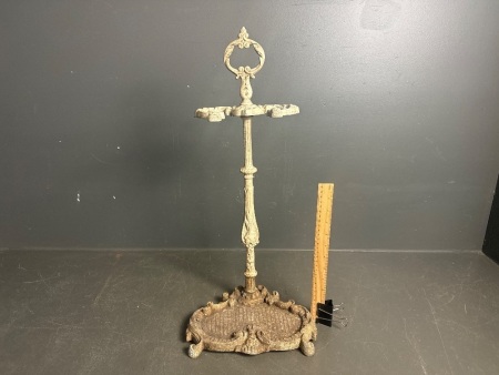 Vintage cast alloy umbrella stand