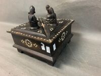 Balinese 4 Quarter Box with Inlaid MOP - 3