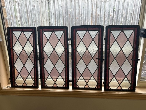 4x Leadlight windows