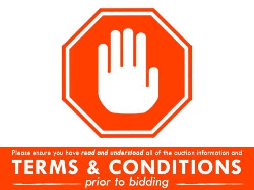 STOP - PLEASE READ THE AUCTION TERMS AND CONDITIONS PRIOR TO BIDDING