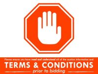 STOP - PLEASE READ THE AUCTION TERMS AND CONDITIONS PRIOR TO BIDDING