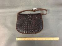 c1950's Real Alligator Bag with Glass Eyes - Made in Brazil - 2