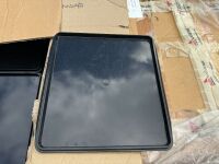 4 Boxes Tray Service Trays Black