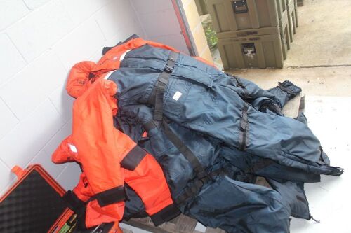 11 x Mustang Survival Suits MS 196 various sizes from small to xlarge