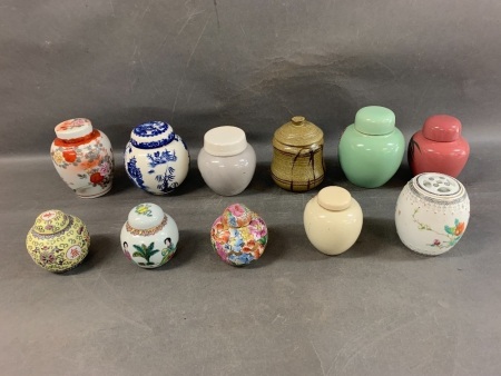 Collection of Ginger Jars - Some As Is