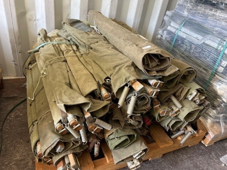 Pallet lot of Vietnam Era Stretcher Beds