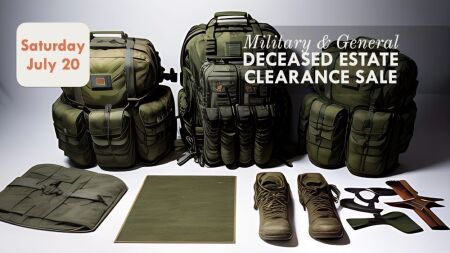 NEXT AUCTION - Military and General Deceased Estate Clearance - Saturday July 20 | Bidding from 9am