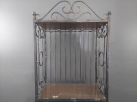 Cast Iron & Rattan Bar - 2