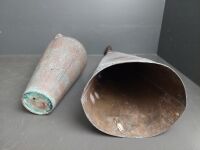 Tall Copper Uranium Urn and 18th Century Shipping Megaphone - 4