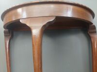 Antique Half Round Timber Console Table - 3