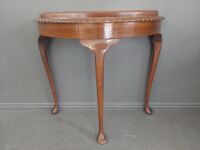 Antique Half Round Timber Console Table - 4