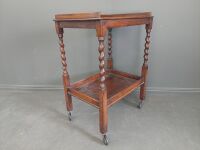 Mid Century Timber Tea Trolley - Two Tier - 4