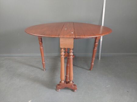 Antique Walnut Drop Leaf Occasional Table