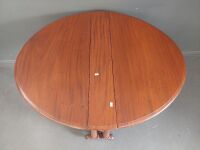 Antique Walnut Drop Leaf Occasional Table - 2