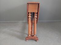 Antique Walnut Drop Leaf Occasional Table - 4