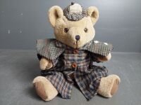 Sherlock Holmes Plush Bear with Adjustable Arms and Legs - 2