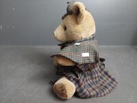 Sherlock Holmes Plush Bear with Adjustable Arms and Legs - 4