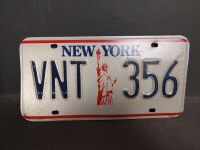 2 x New York Number Plates - 1 x Easternats Blank Number Plate - 3