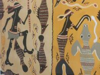 Signed John Joby Aboriginal Original Art Work - Acrylic on Linen 1999 - App H 620 x L 720 - 5