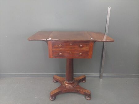 Antique Drop Leaf Wood Table