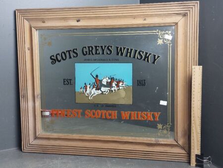 Scots Greys Whisky Advertising Mirror