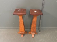 2 x Art Deco Plant Stands - 2