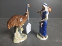 2 x Goebel West Germany Figurines - 1 Emu - 1 St Joseph - 4