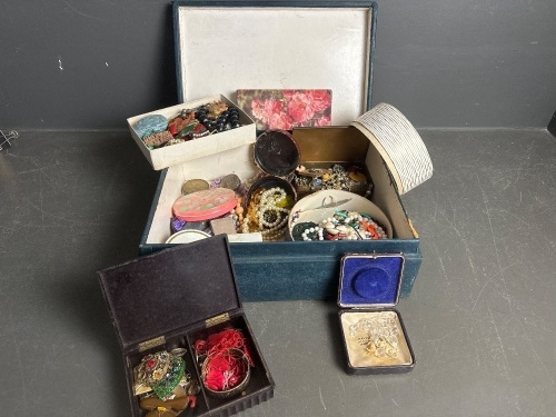 Large Boxed lot of Costume Jewellery