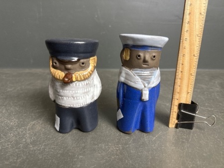 Pair Jiegantofta Swedish Sailor Figures