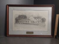 Framed Duntroon House Royal Military College Print by Steve Roach 1980