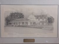 Framed Duntroon House Royal Military College Print by Steve Roach 1980 - 4