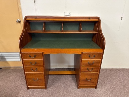 Antique Style Roll Top Desk