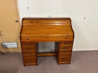 Antique Style Roll Top Desk - 2