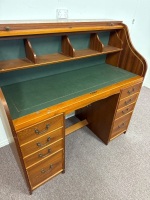 Antique Style Roll Top Desk - 3