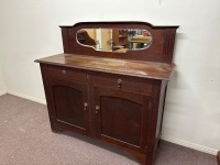 Art Deco Style Side Board with Mirror - 2