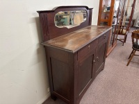 Art Deco Style Side Board with Mirror - 4