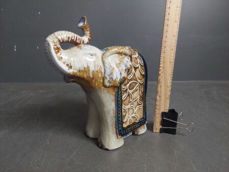 Mid Century Glazed Elephant