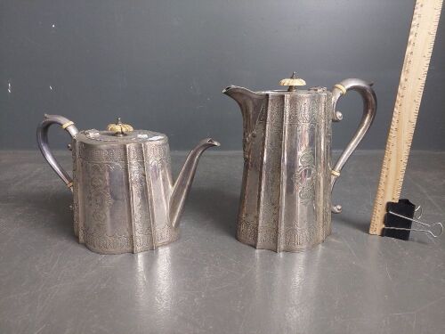 Silver Plate Coffee & Tea Pot with makers mark