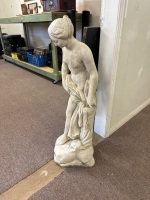 Concrete Garden Bathing Lady Statue - 2