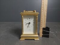 Belvedere 8 Day Clock Alvin Movement with Key Heavy Metal See Through Case