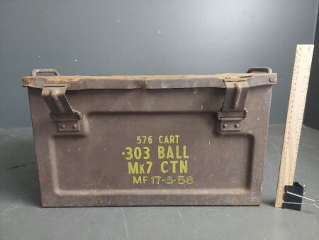 Metal .303 Ammunition Case