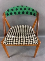 Re-Upholstered Mid Century Danish Teak Kai Kristensen Dining Chair Model 31 - 2