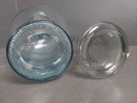 2 Large Glass Vases / Containers - 3