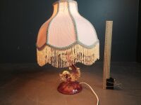 Art Deco Glass Fish Table Lamp