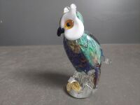 Rikaro Hand Made Art Glass Owl - 2