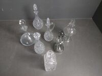 Selection of Glass & Crystal Decanters - 2