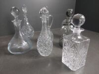 Selection of Glass & Crystal Decanters - 3